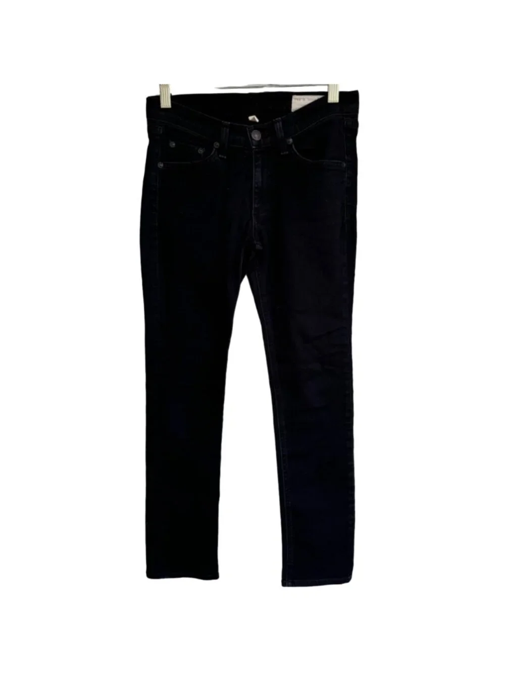 Rag & Bone Women's Coal Skinny Jeans Size 26 Button Fly Cotton Denim Designer - Picture 7 of 15